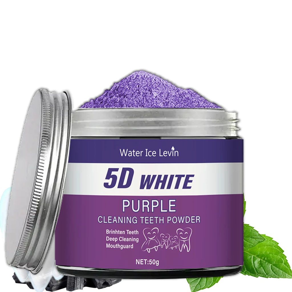 Purple Teeth Whitening Powder 50g Deep Cleaning Stain Removal
