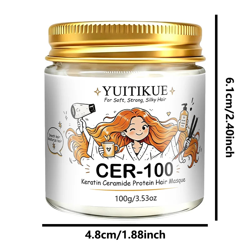 YUITIKUE CER-100 Keratin Ceramide Hair Mask Deep Conditioning Treatment