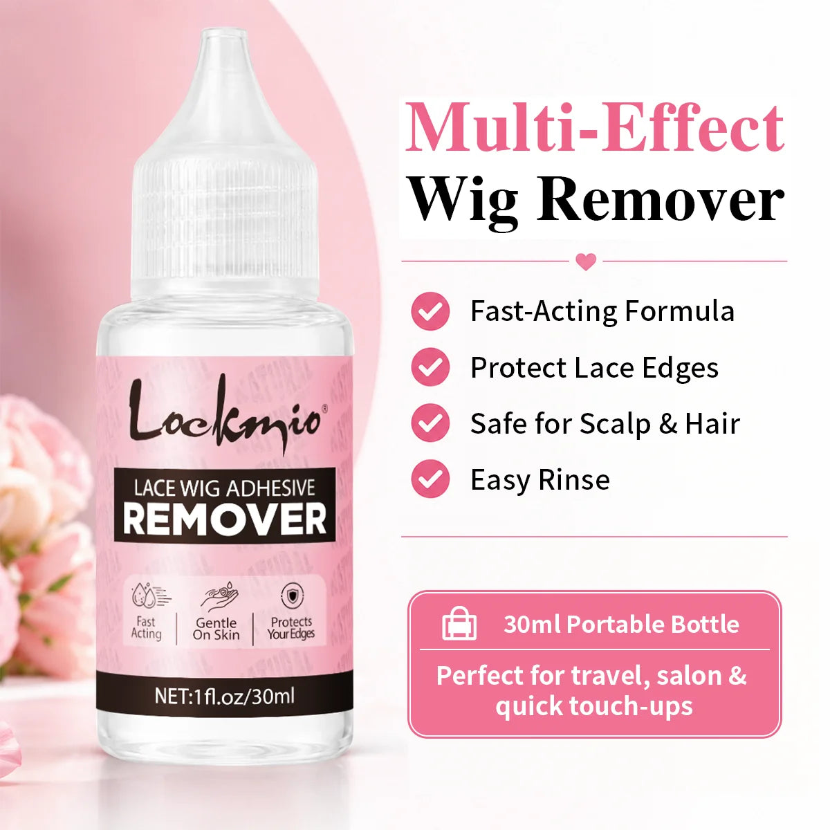 Lace Wig Glue Adhesive and Remover Set with Dual Ended Applicator - 20