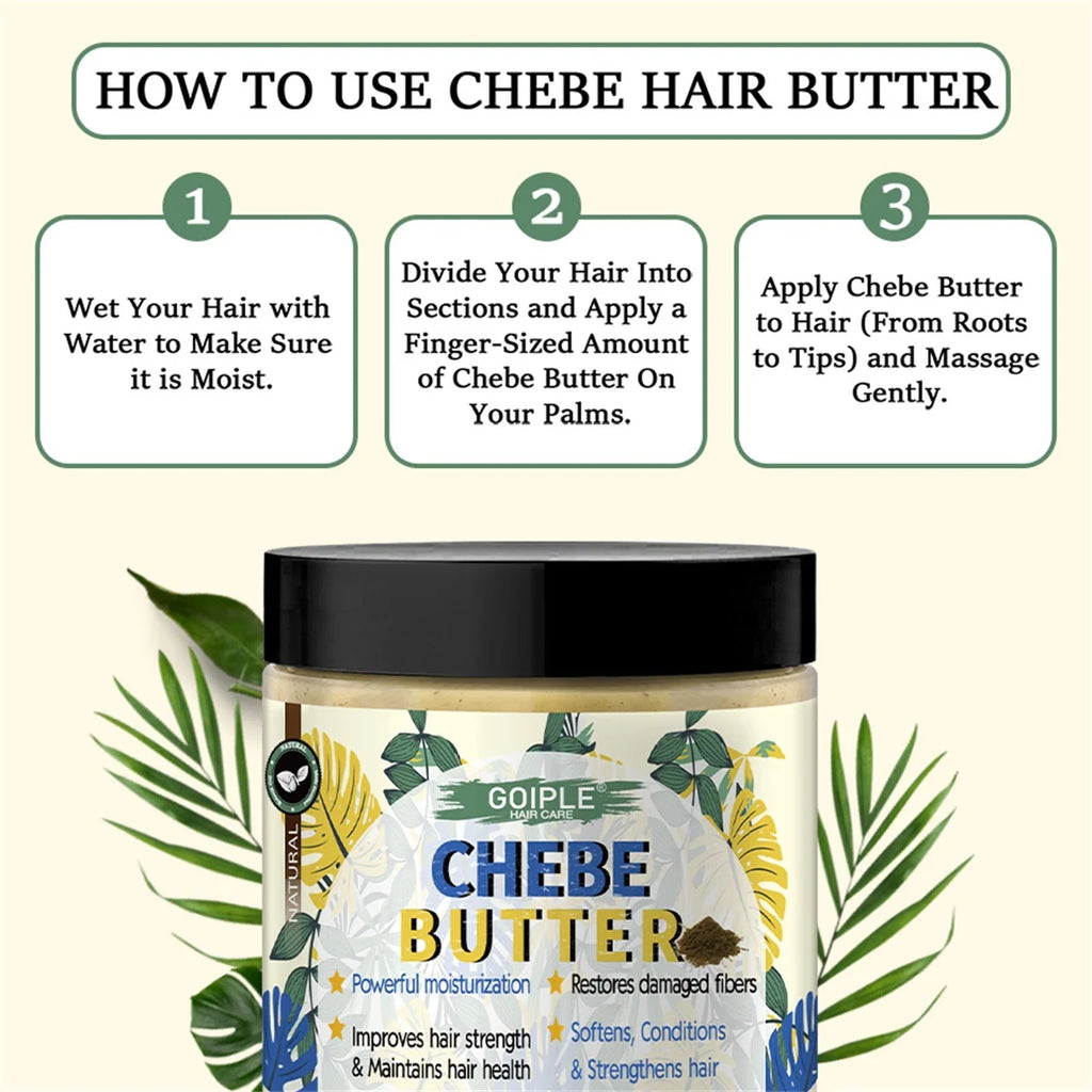 Goiple Chebe Hair Care Set Moisturizing Growth Oil and Curl Cream