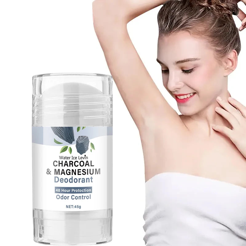 Water Ice Levin Charcoal Magnesium Deodorant Cream for Odor Control 45g