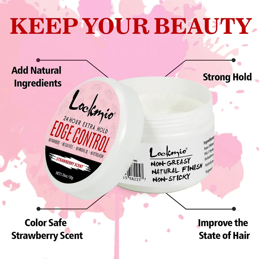 50g Edge Control Hair Styling Cream and Anti Frizz Wax