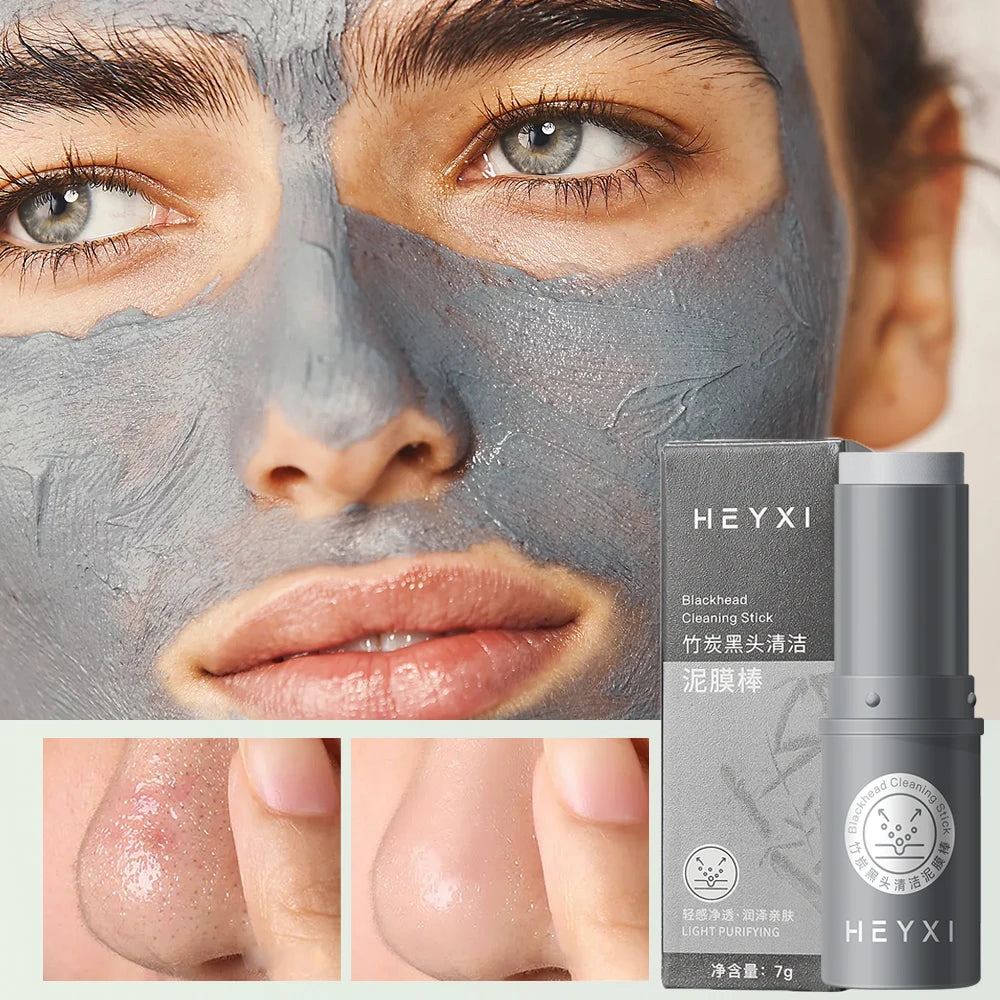 HEYXI Bamboo Charcoal Blackhead Cleansing Mask Stick Pore Refining