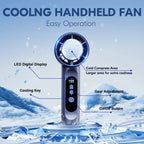 Rechargeable Ice Cooling Handheld Fan for Travel