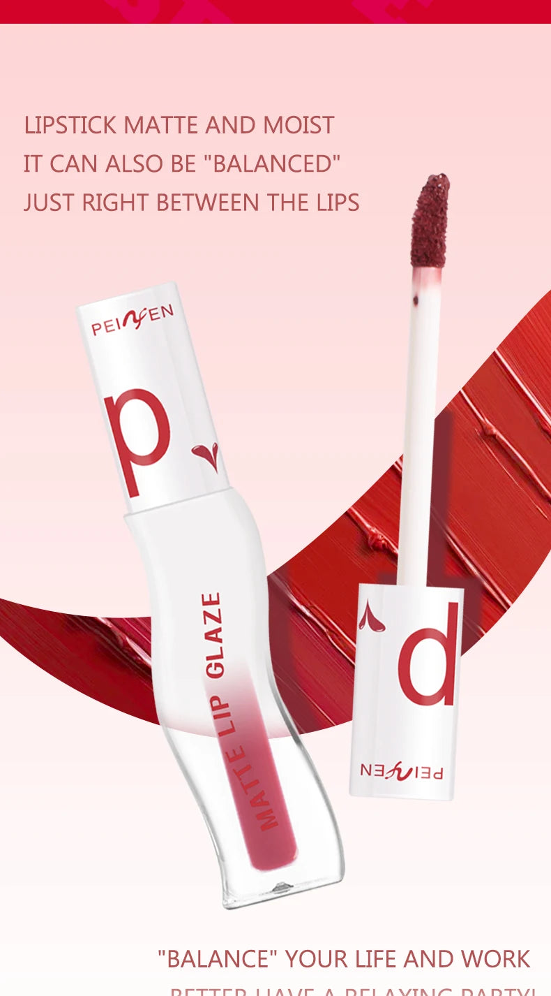 Long Lasting Matte Lipstick Waterproof Non Stick Lip Glaze