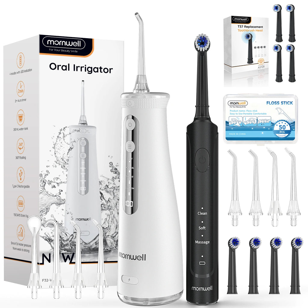 Electric Toothbrush and Water Flosser Combo Set