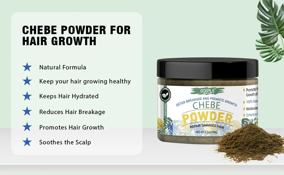 Goiple Chebe Powder and Rosemary Hair Growth Oil Treatment Set