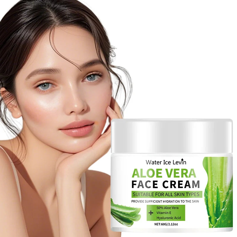 Aloe Vera Vitamin E Moisturizer Soothing Face Cream for Dry Skin - 1