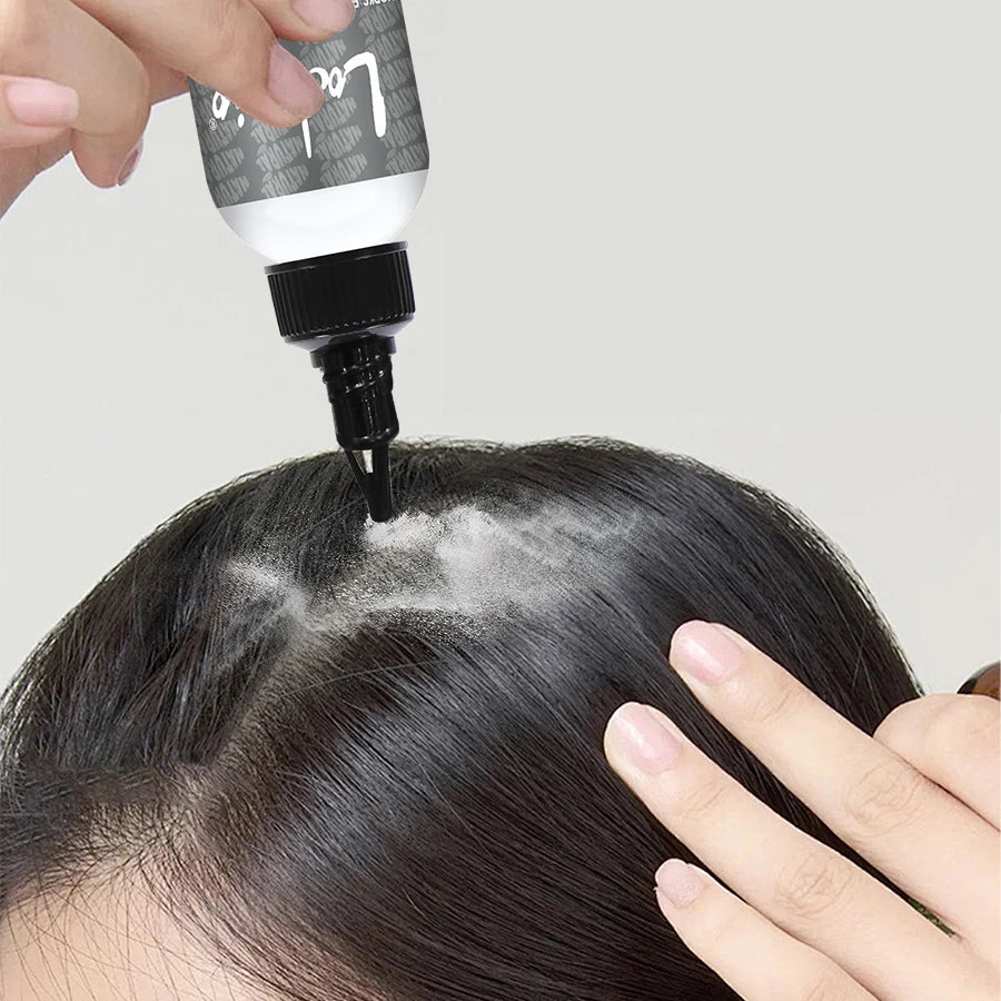 Lockmio Volumizing Dry Shampoo Powder for Oily Hair Refreshing Treatment
