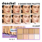 8-Shade Waterproof Cream Concealer Palette for Full Coverage