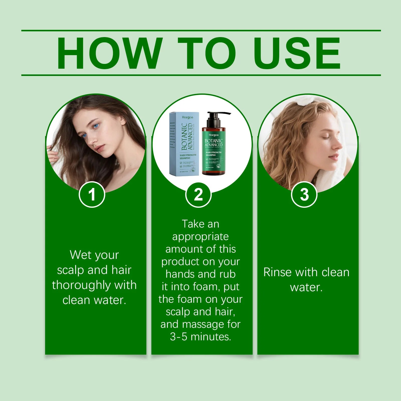 Botanic Hair Strength Shampoo for Scalp Care and Anti Hair Loss 100g