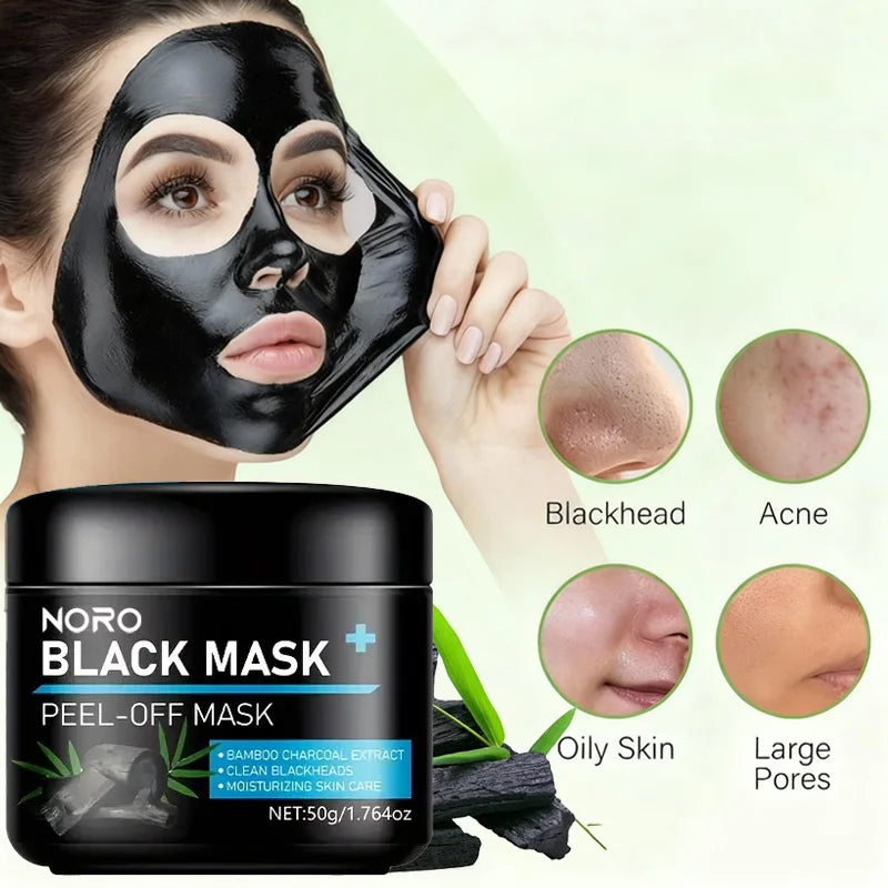 Noro Bamboo Charcoal Peel Off Facial Mask for Deep Pore Cleansing
