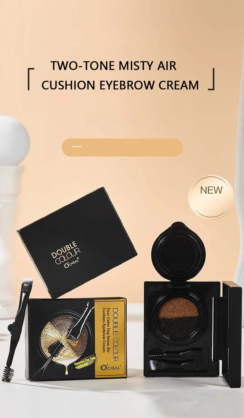 Two Tone Matte Eyebrow Cream Long Lasting Waterproof Brow Makeup