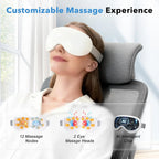 Smart Eye Massager with Cooling and Vibration for Eye Strain Relief