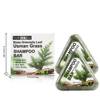YURHERSU Usman Grass Shampoo Bar Herbal Hair Cleansing Soap 120g