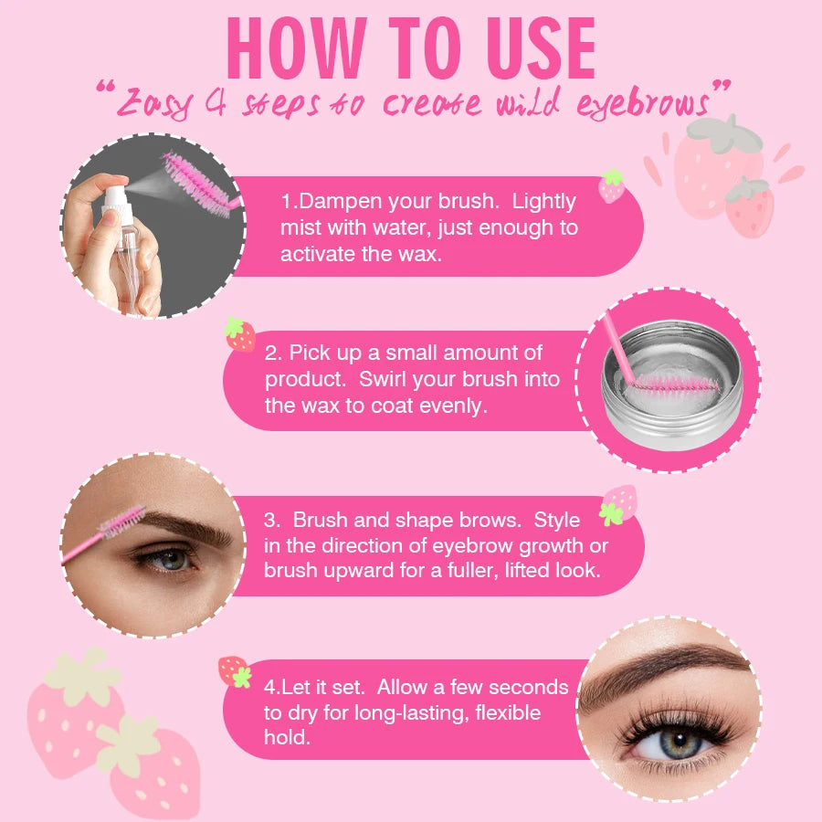 GOIPLE 3D Eyebrow Styling Wax Natural Brow Setting Gel Pomade