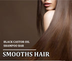 Yurhersu Black Castor Oil Shampoo Bar 2-in-1 Hair Cleanser 60g