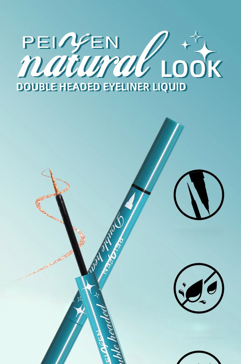 Peifen Double Head Liquid Eyeliner and Glitter Eyeshadow Pen