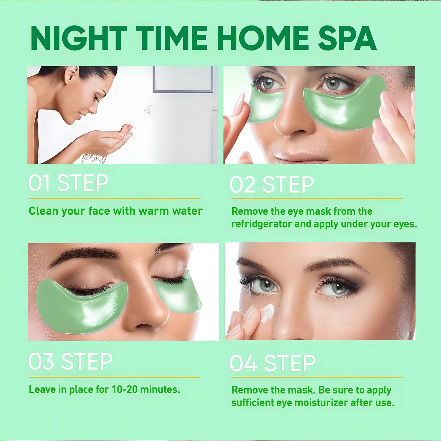 Seaweed Hyaluronic Acid Eye Mask Collagen Dark Circle Treatment Patches - 6