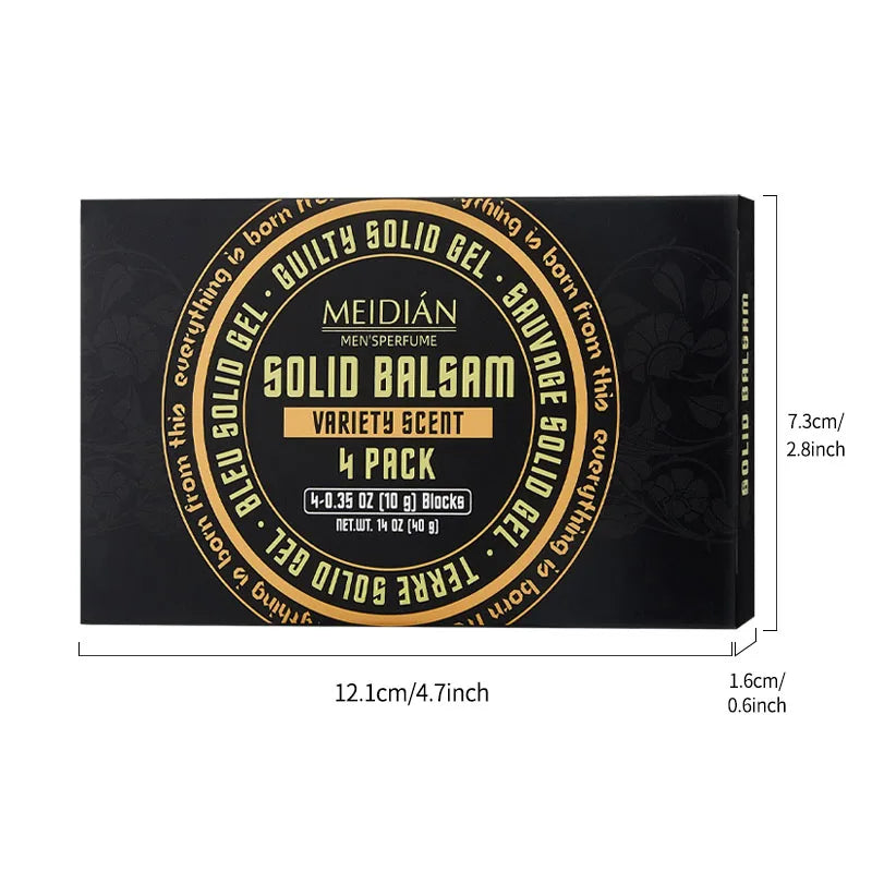 Solid Perfume Balm Portable Fragrance Tin for Men and Women