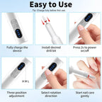 Cordless Electric Nail Drill Set for Manicure and Pedicure