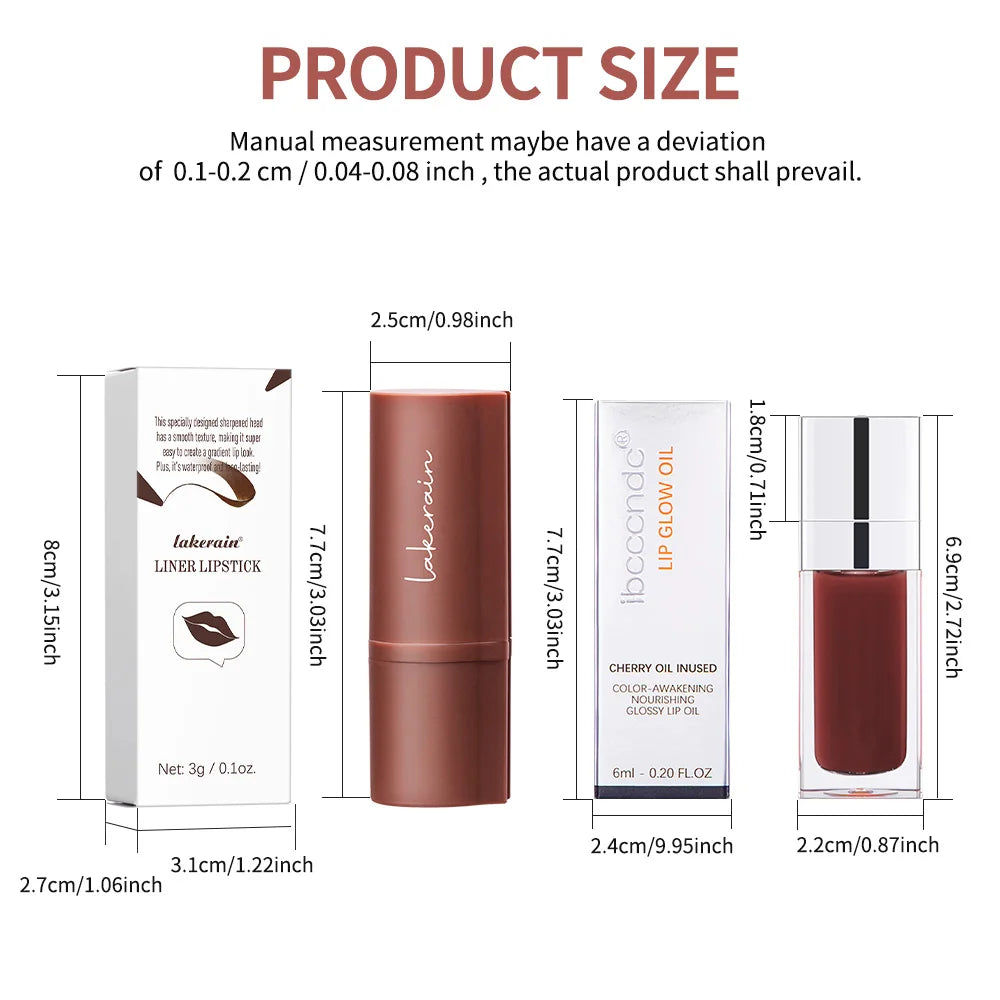 Hydrating Lip Liner and Gloss Makeup Set