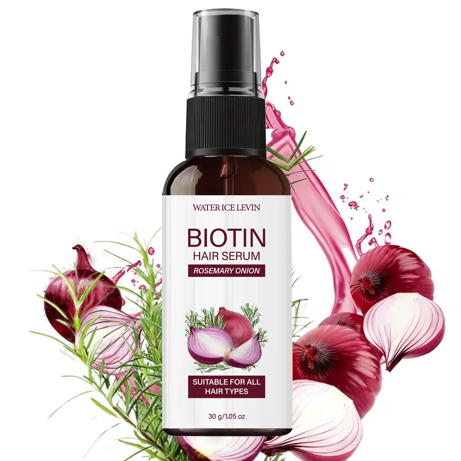 Biotin Hair Serum with Rosemary and Onion Oil Nourishing Hair Treatment - 7