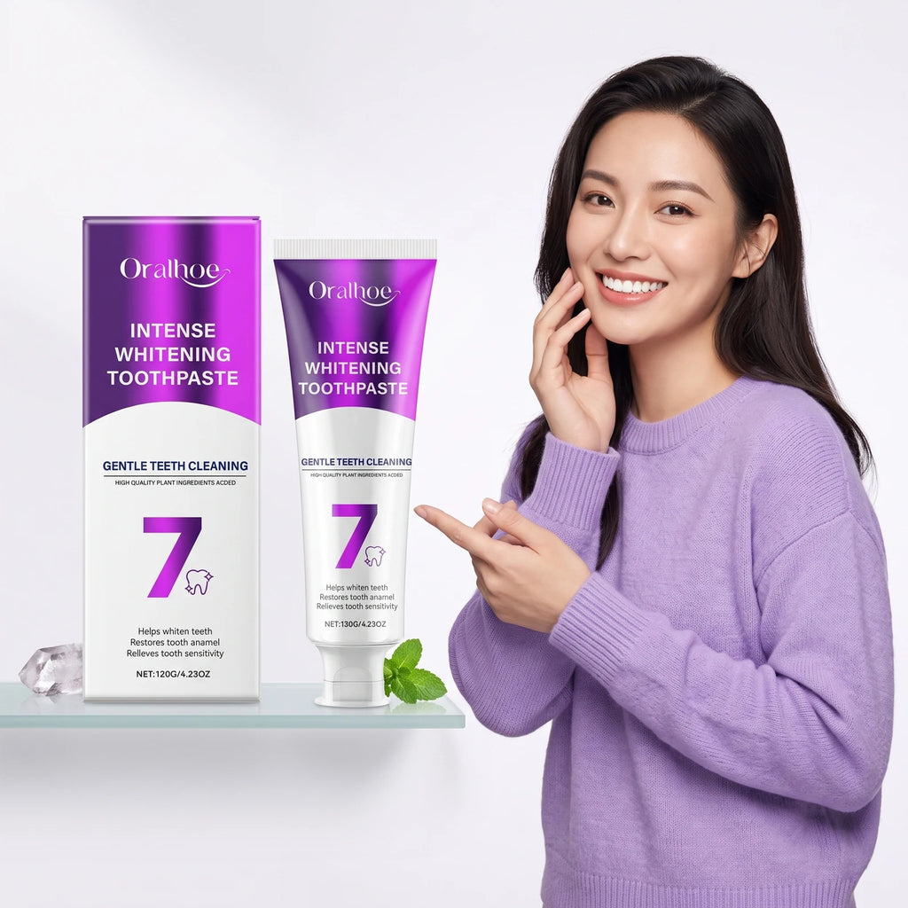 Intense Whitening Toothpaste for Stain Removal and Sensitive Teeth