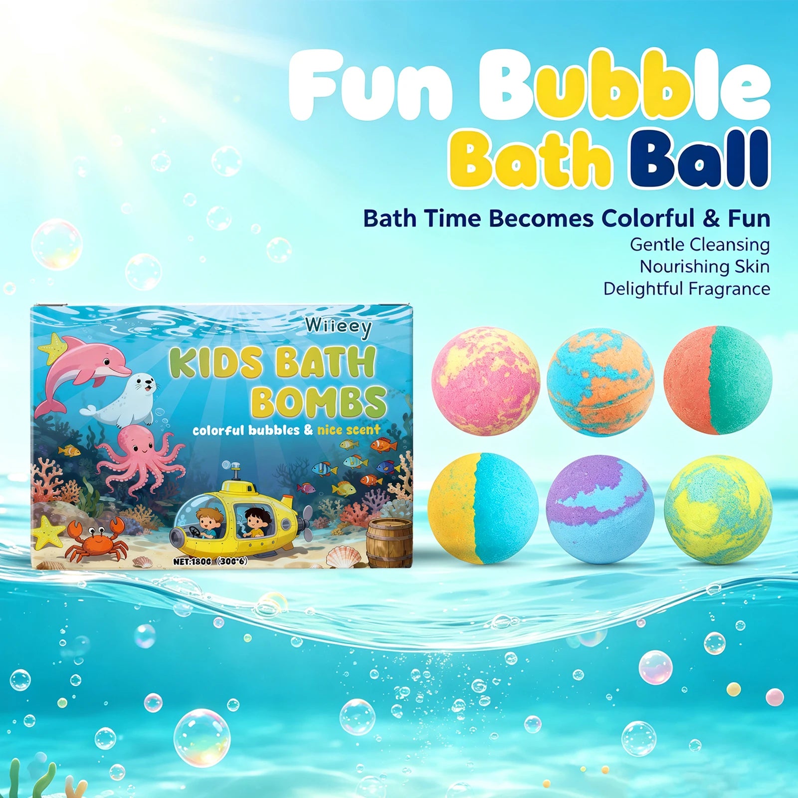 Kids Moisturizing Bath Bomb Gift Set - 2