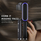 Professional Ceramic Hair Straightener Brush Fast Heating Styling Tool
