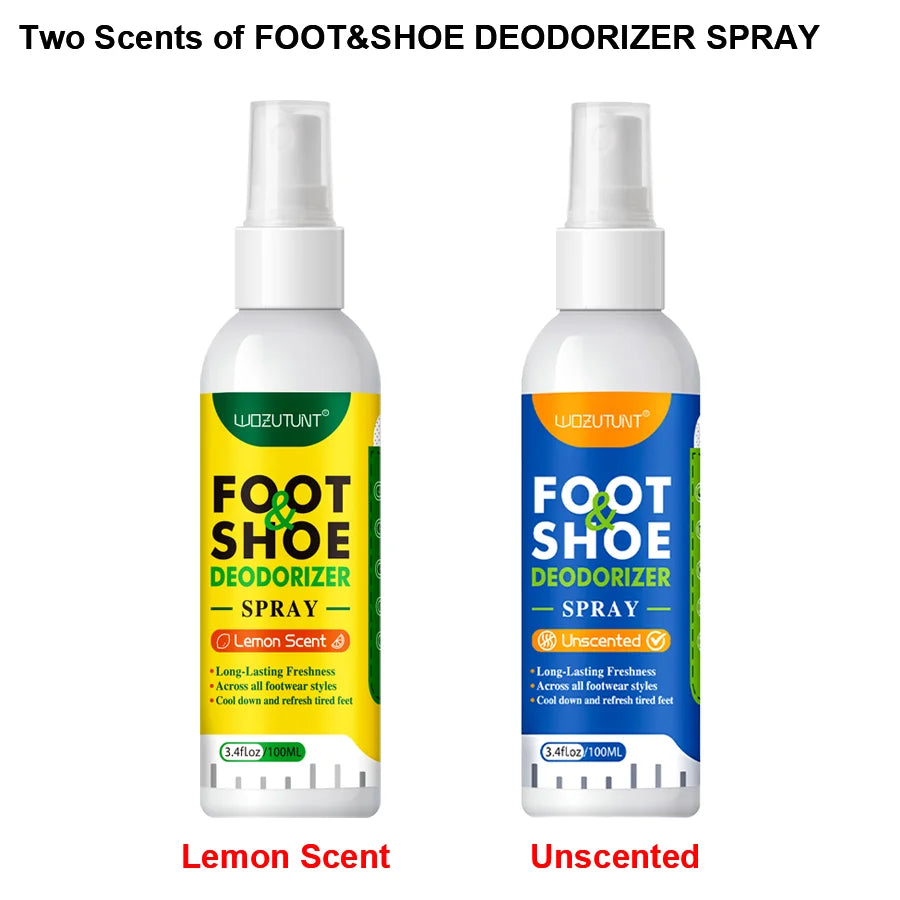 Shoe Cleaner Kit Sneaker Foam and Foot Shoe Deodorizer Spray Set