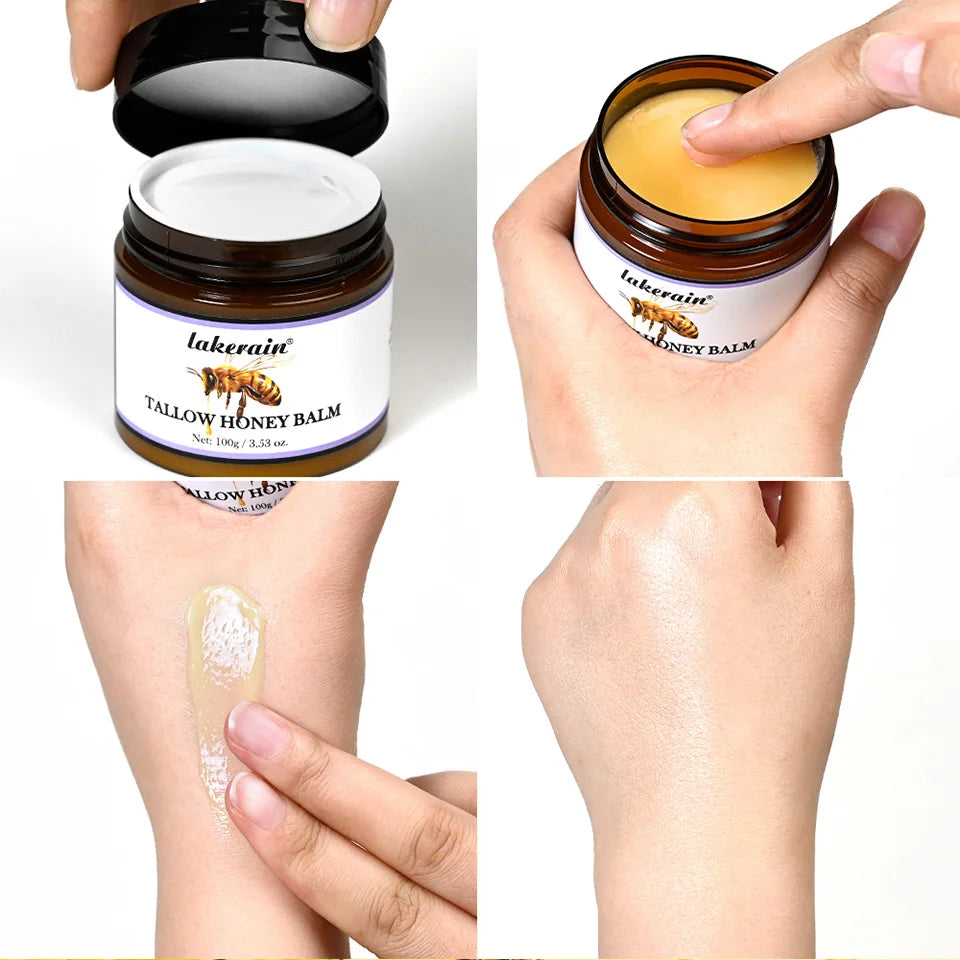 Whipped Beef Tallow and Honey Moisturizing Face and Body Balm