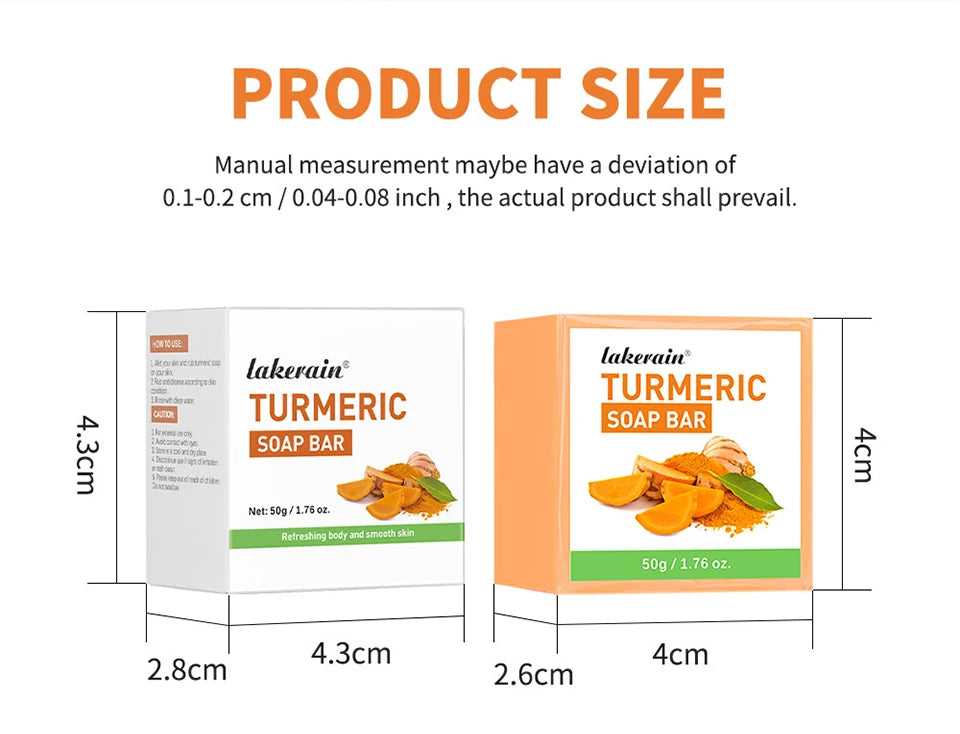 Turmeric Kojic Acid Brightening Soap Bar for Face and Body