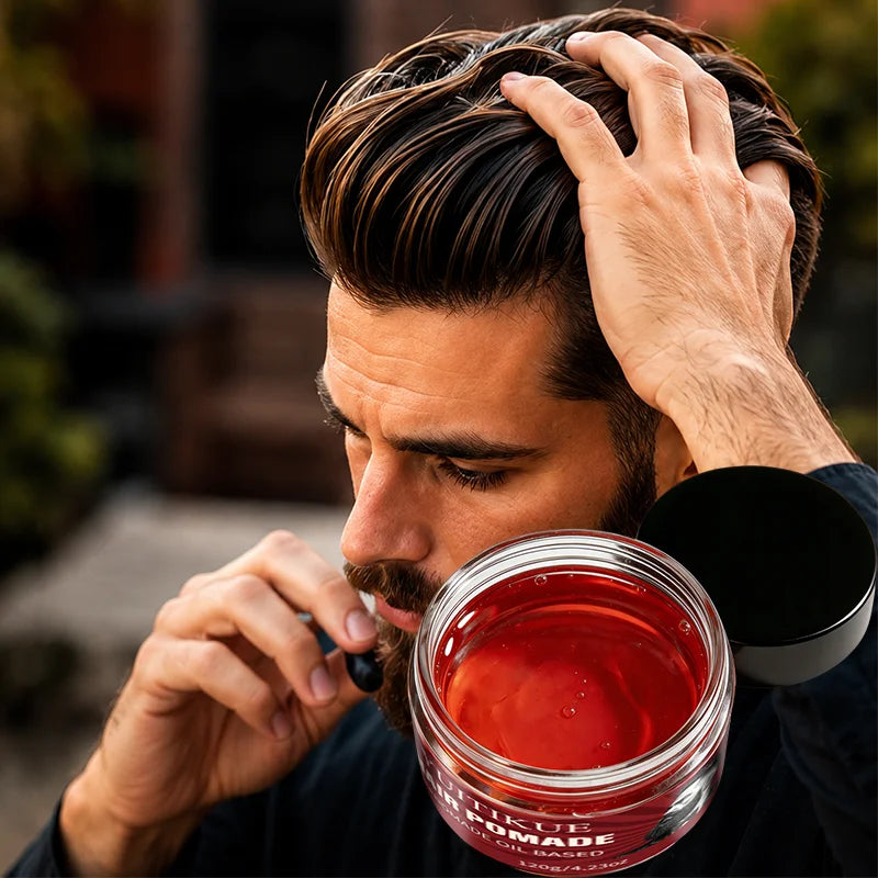 YUITIKUE Men Hair Styling Pomade Hard Hold Long Lasting Shine Wax