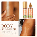 GOIPLE Body Shimmering Oil Liquid Gold Bronze Highlighter Glow
