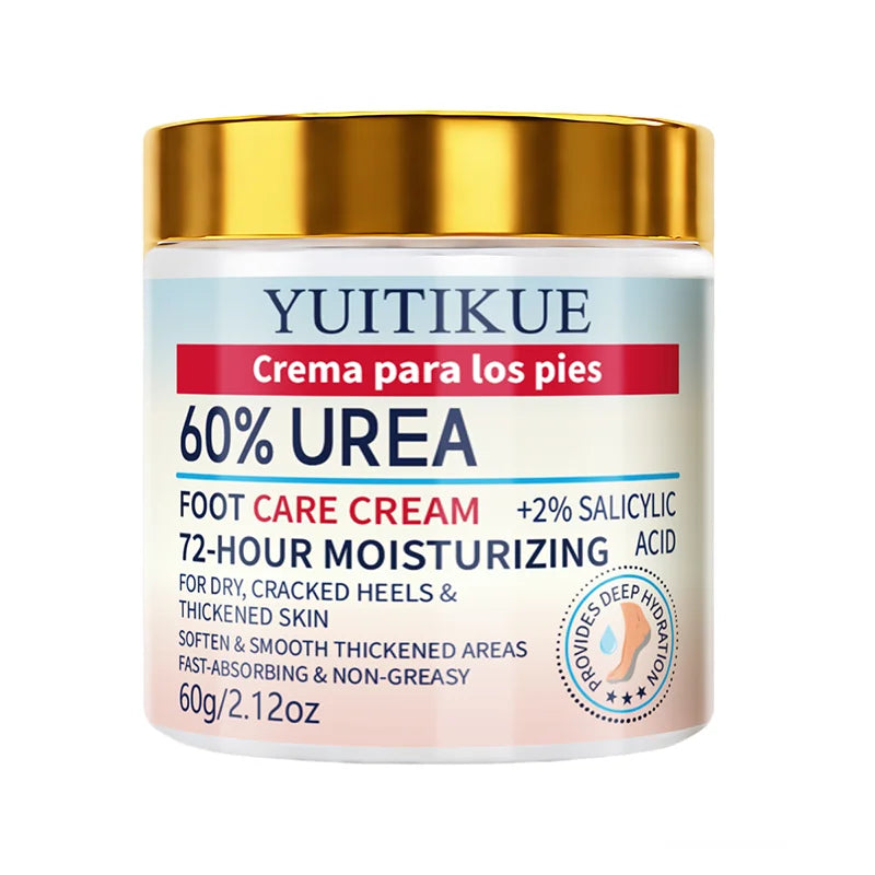 YUITIKUE 60% Urea Foot Cream for Cracked Heels and Dry Skin Repair - 14