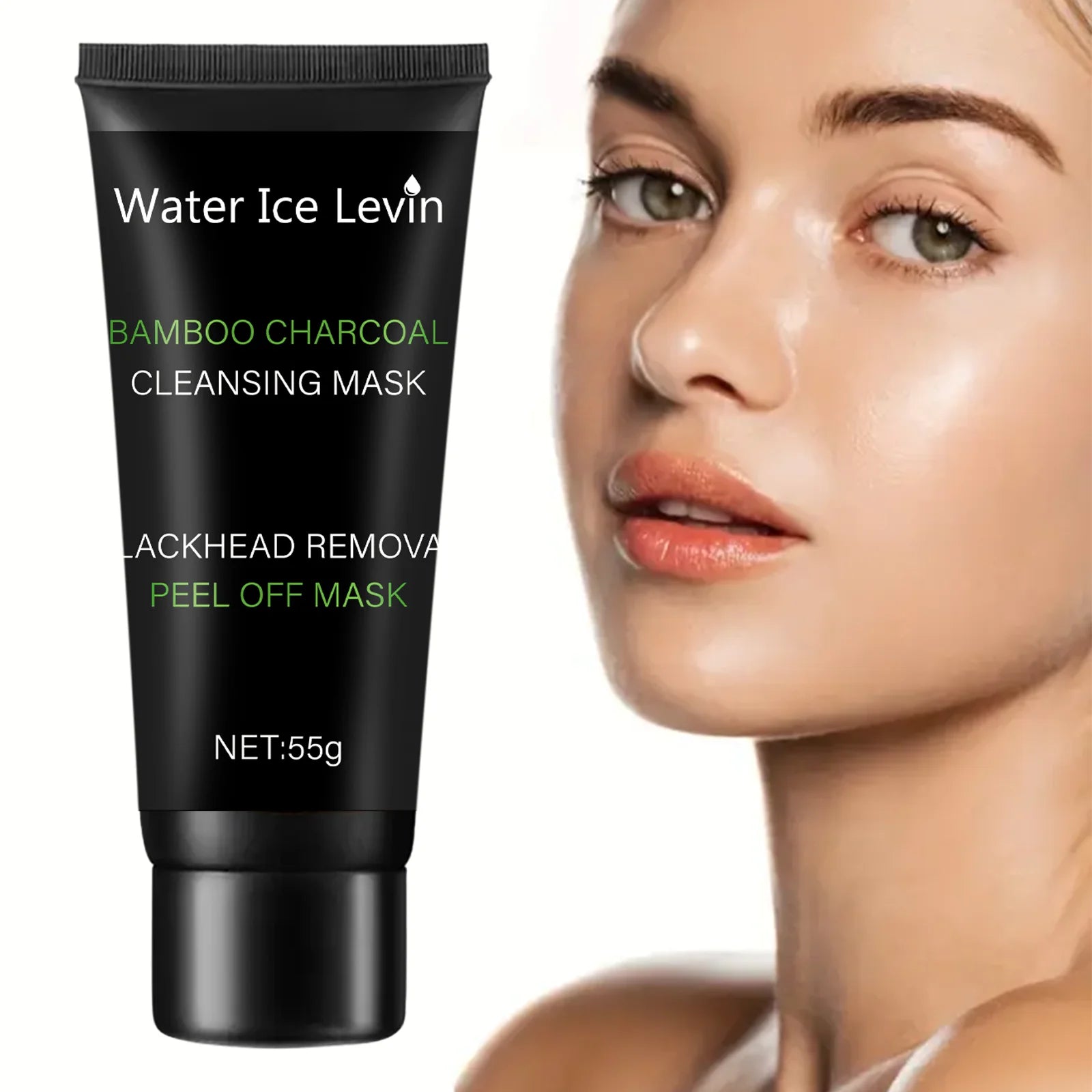 Water Ice Levin Bamboo Charcoal Peel Off Mask for Blackhead Removal - 2