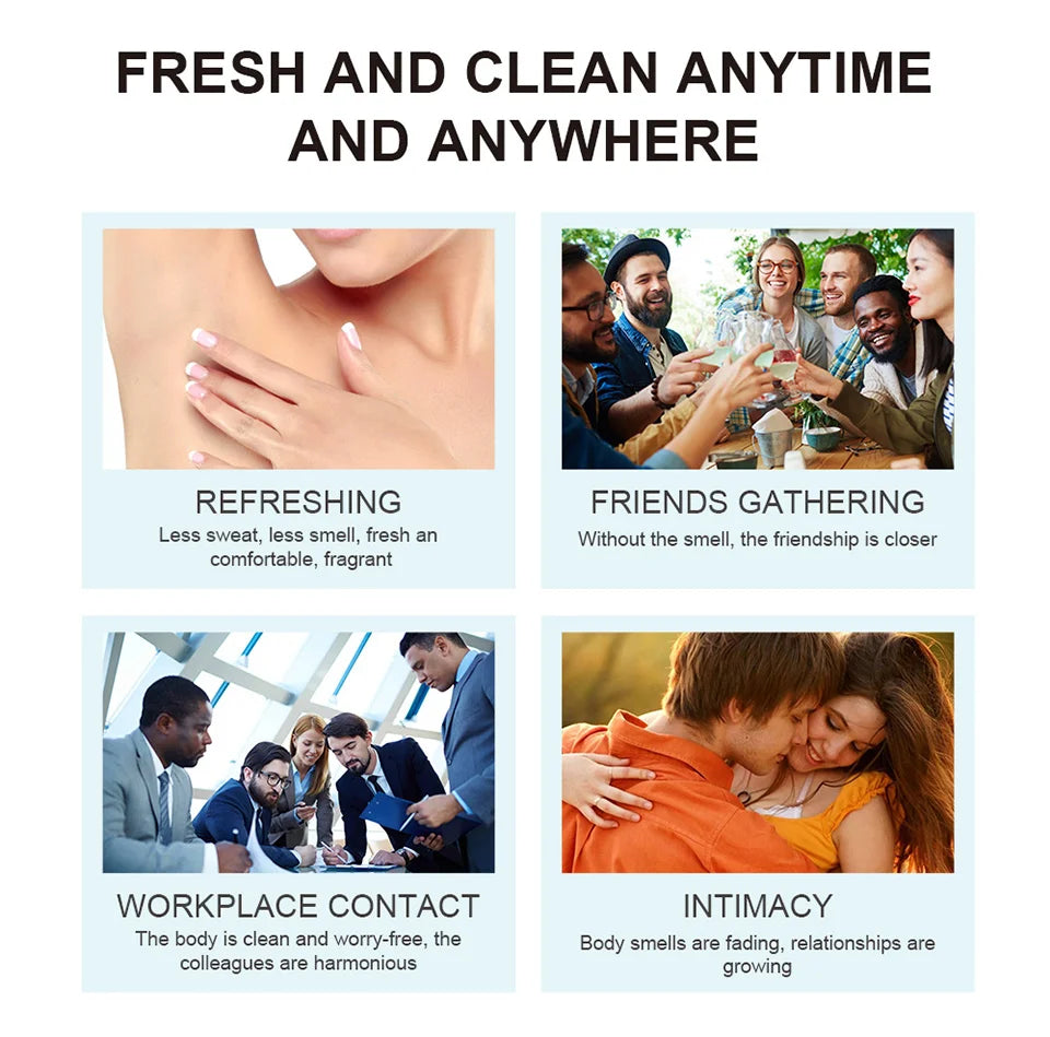 Long-Lasting Invisible Whole Body Deodorant Cream