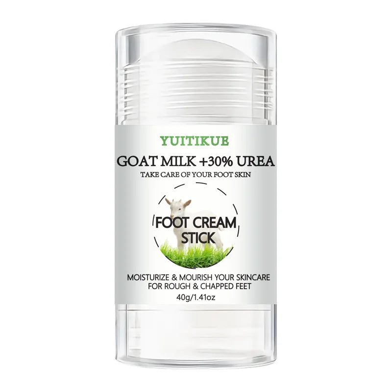 YUITIKUE 30% Urea Goat Milk Foot Cream Stick for Dry Cracked Heels 40g - 8