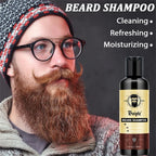 Goiple 2pcs Beard Grooming Kit Cleansing Shampoo and Volumizing Oil