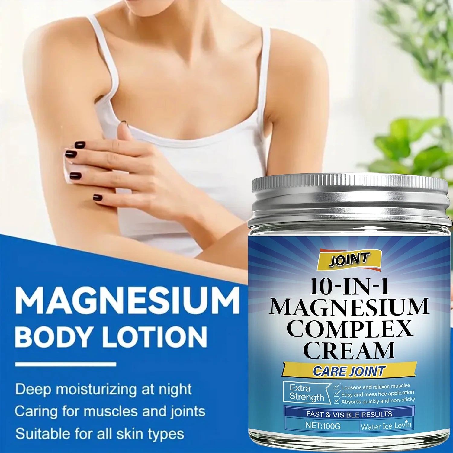 10-in-1 Magnesium Joint Cream Extra Strength Muscle Recovery Balm - 4