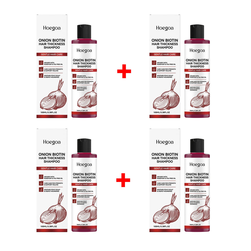 Onion Biotin Volumizing Shampoo for Hair Growth and Thickness