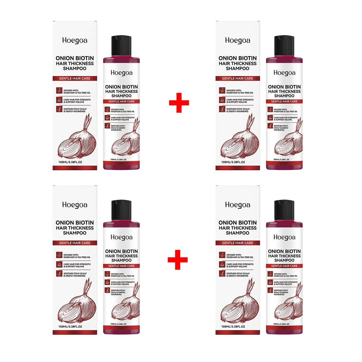 Onion Biotin Volumizing Shampoo for Hair Growth and Thickness
