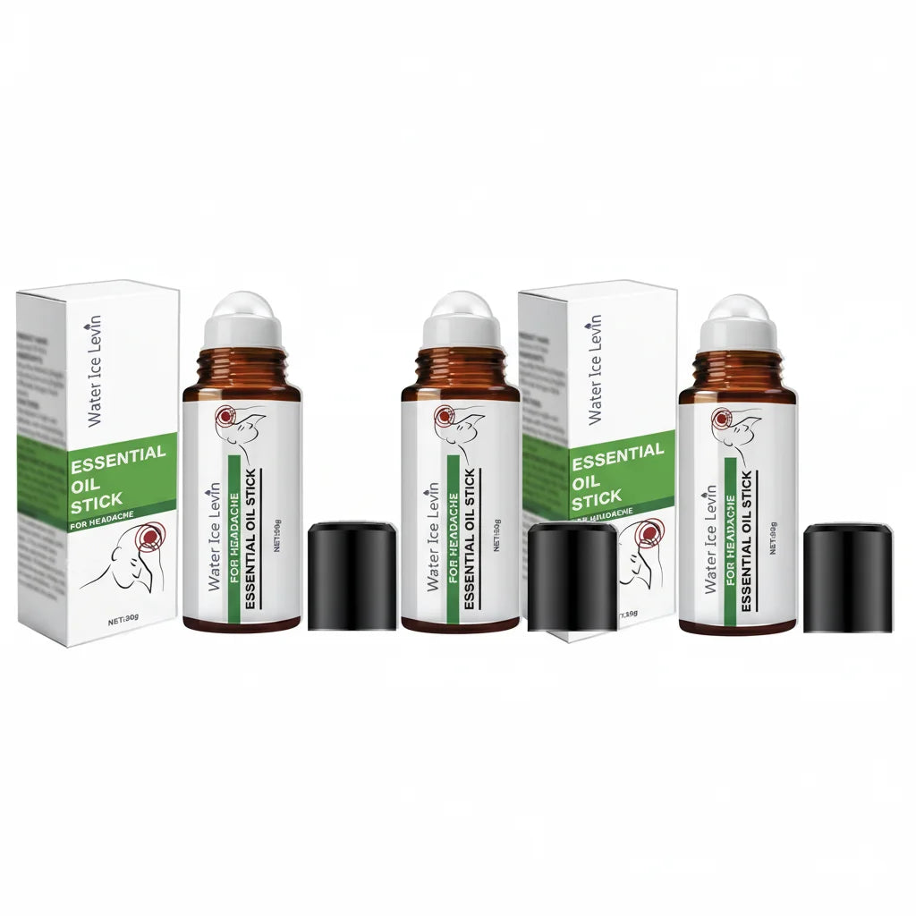 Natural Ginger Headache Relief Roll On Portable Aromatherapy Stick - 9