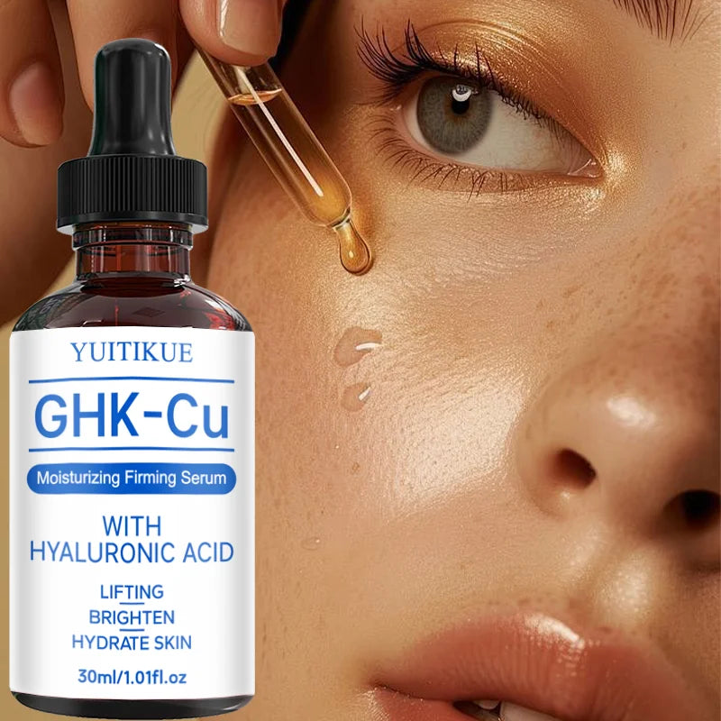 YUITIKUE GHK-Cu Hyaluronic Acid Face Serum Firming Hydrating Treatment - 1