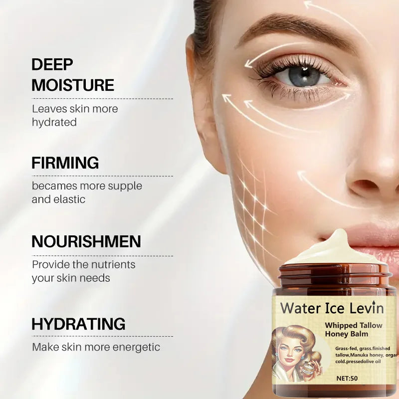 Water Ice Levin Honey Collagen Face Cream Moisturizing Balm 50g