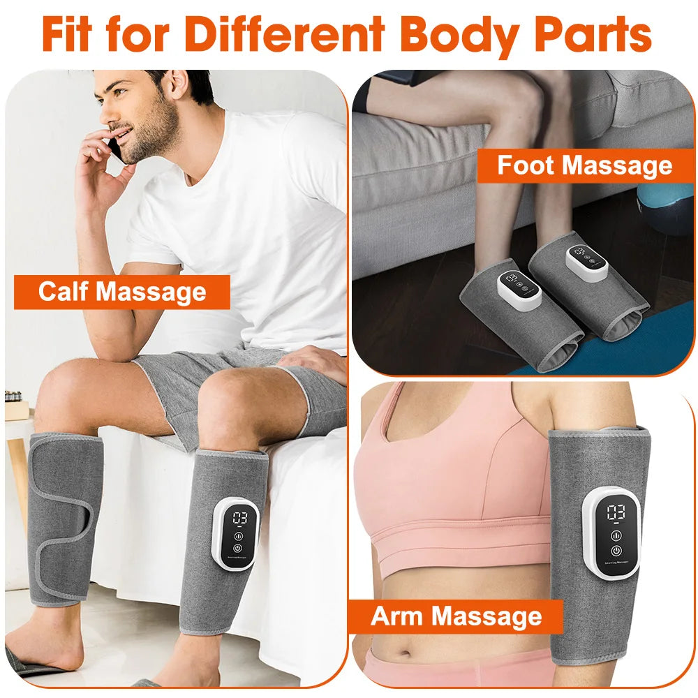 Wireless Air Compression Calf Massager for Muscle Relief