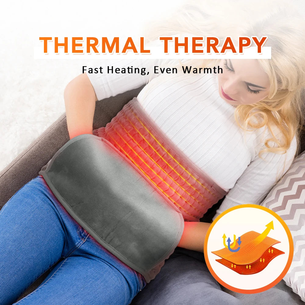 Electric Heating Waist Belt with Adjustable Temperature and Timer