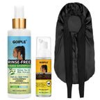 Rinse Free Braid Shampoo and Foam Mousse Set with Nightcap