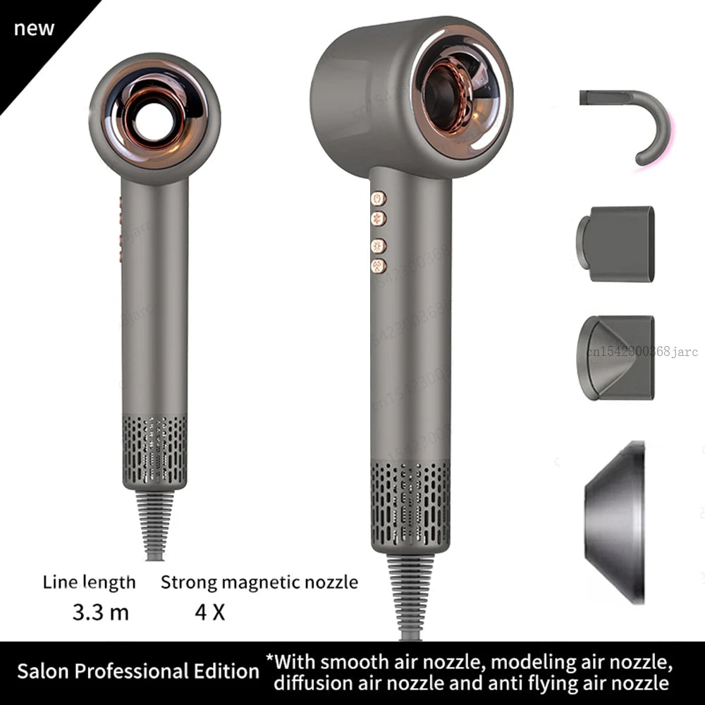 Professional Ionic Hair Dryer with Styling Attachments Quick Dry - 28